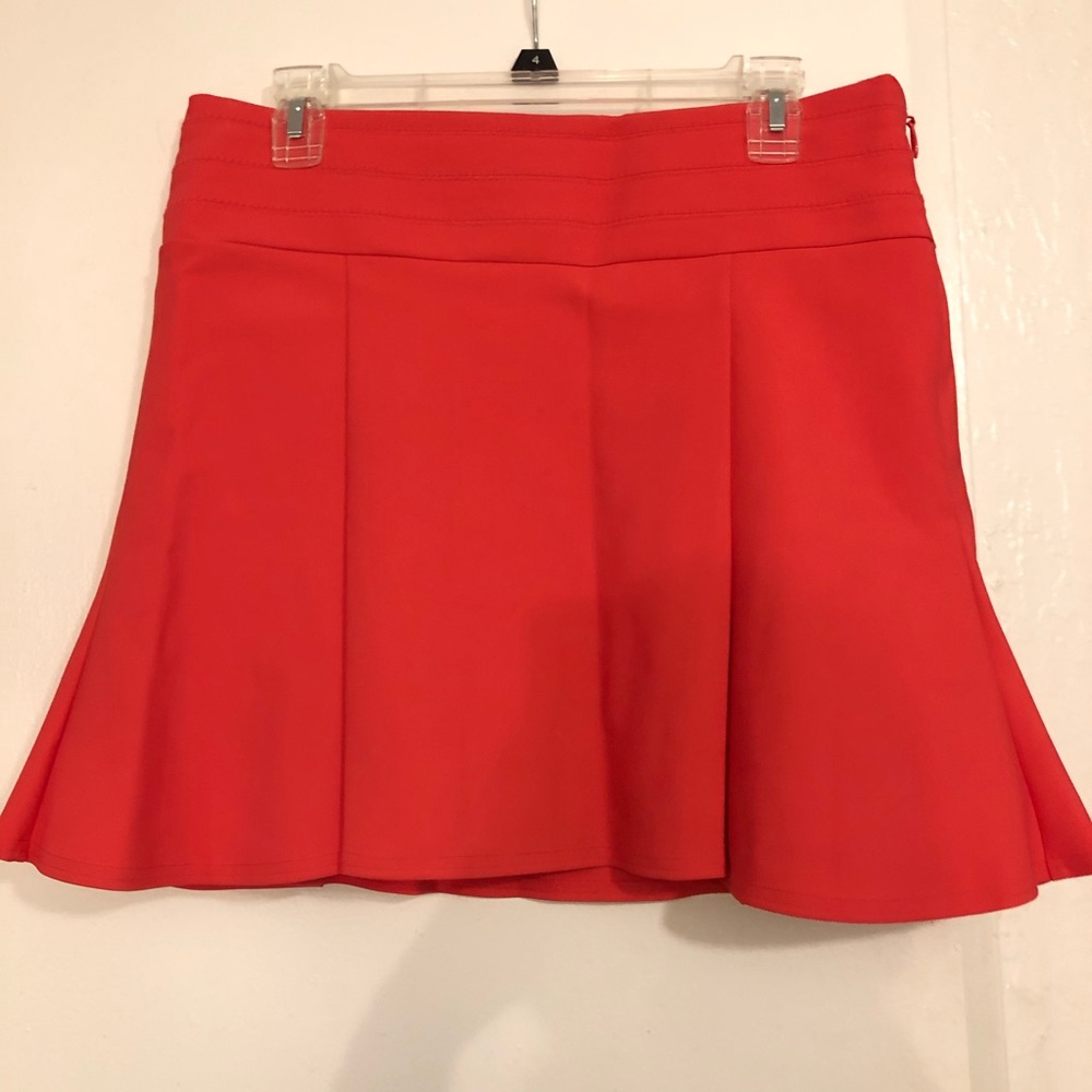 bebe Coral Red Pink Skirt